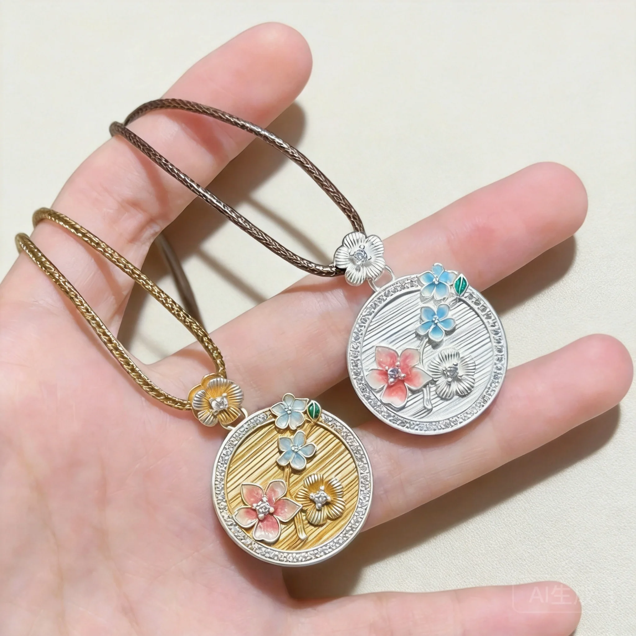 

Chinese Style Lucky Blessing Enamel Plum Blossom Pendant Necklace Long Sweater Chain Electroplated Silver Gold Color Auspicious