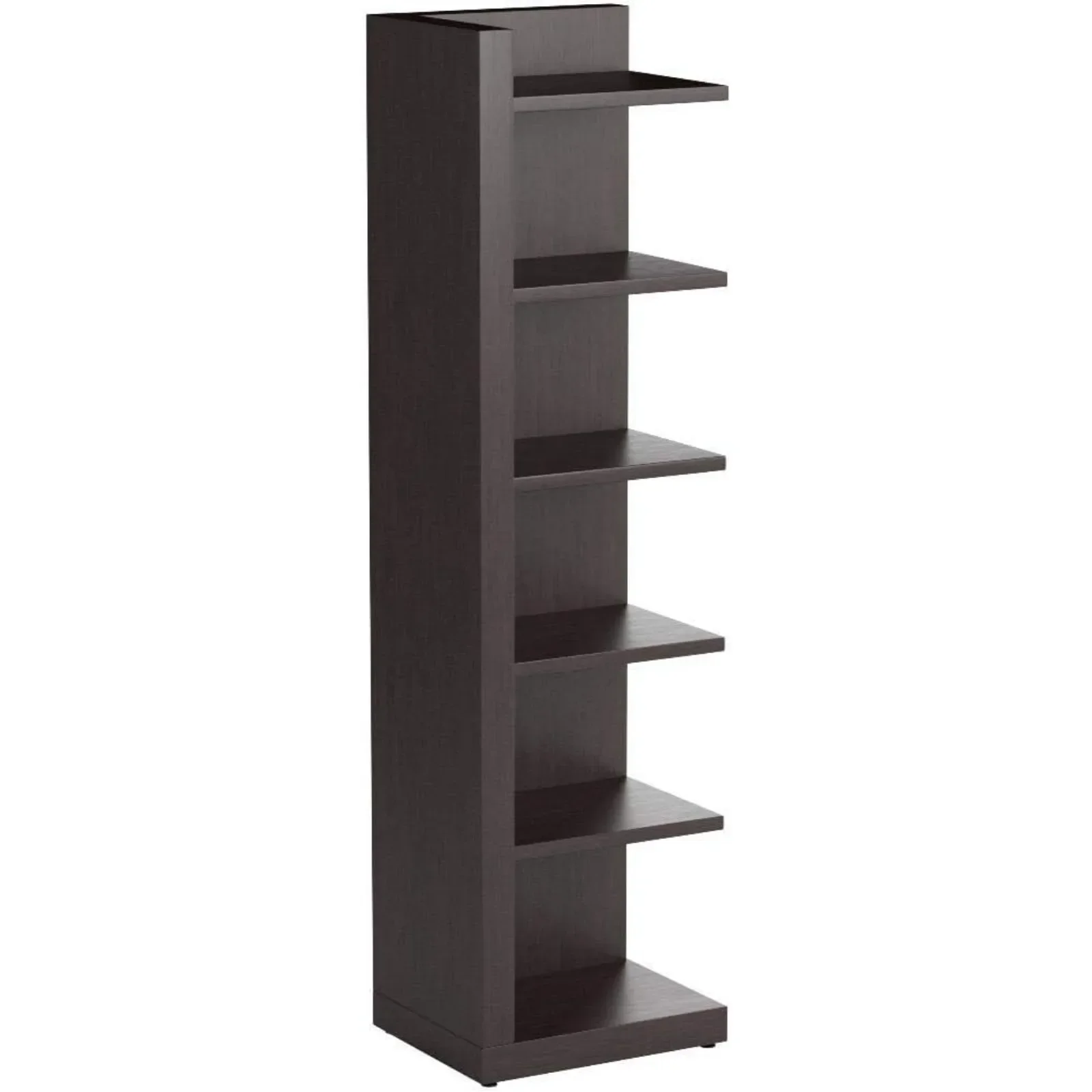 

For Furniture Corner Bookcase CappuccinoOpen Bookcase,Large Corner Display Shelf Rack for Living Room,Bedroom and Home Office