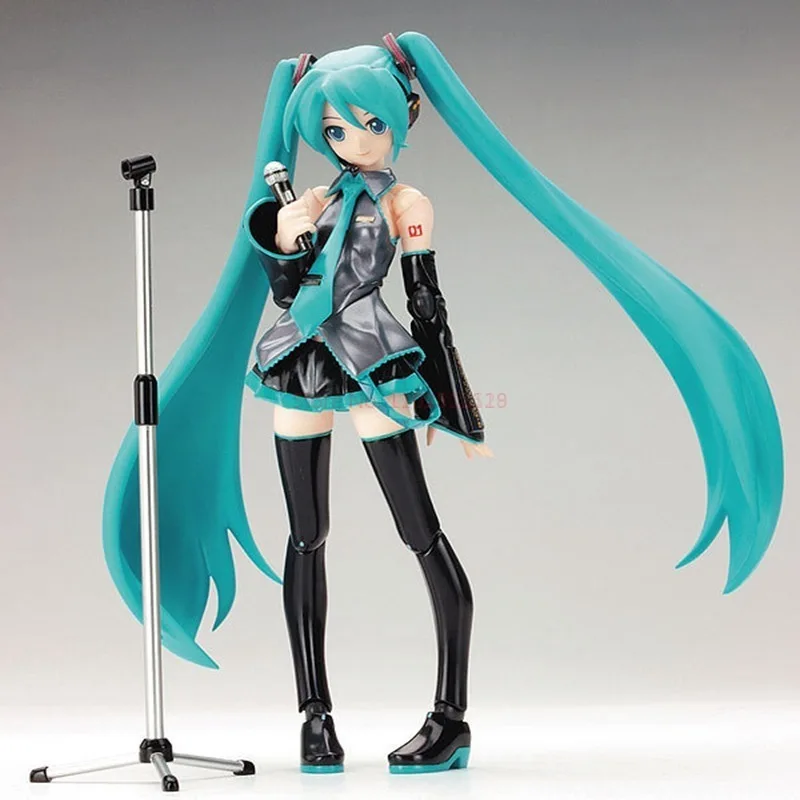 15cm Hatsune Miku Anime Figure Figma 014 Standing Posture Manga Statue Pvc Action Figure Collectible Model Doll Toys Gifts