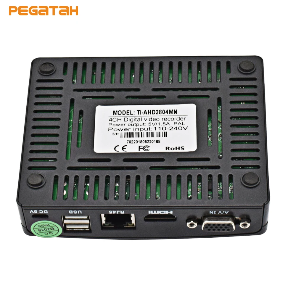 HD Mini 4CH DVR with Video In 1080H Real Time CCTV Hybrid AHD/CVI/TVI/Analog In 1 MINI DVR for Surveillance Camera System