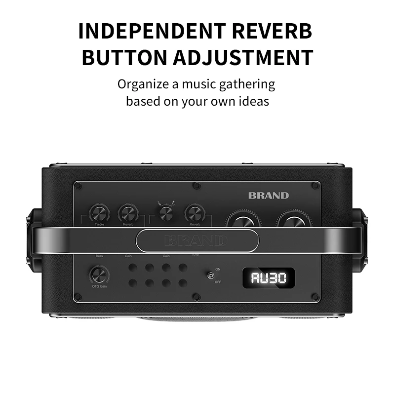 Top Seller Deep Base Sound Metal Speaker Rocker Portable Speaker for iPhone ,ipad With Two UHF Microphone