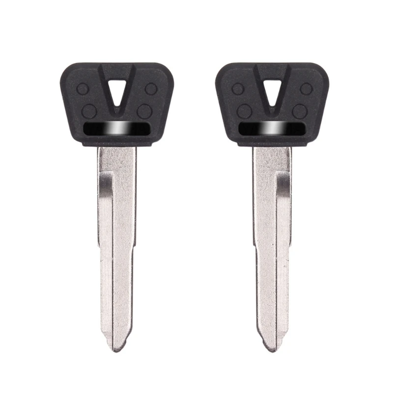 T3LF Motorcycle Spare Blank with Metal Blade and Blank Only Design, Black Molded Head, No Chip for Daily Backup