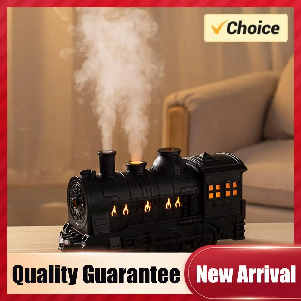 

Увлажнитель воздуха в винтажном стиле «Паровоз» 300 мл с 2-цветной LED-подсветкой и 2 режимами распыления для офиса и спальни