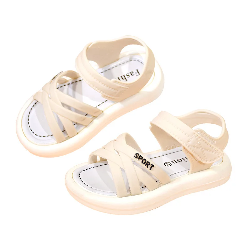 Sandalias Kids Shoe Summer Children Sandals Fashion Solid PVC Casual Shoe for Girls Boy Non Slip Soft Bottom Kids Sports Sandals