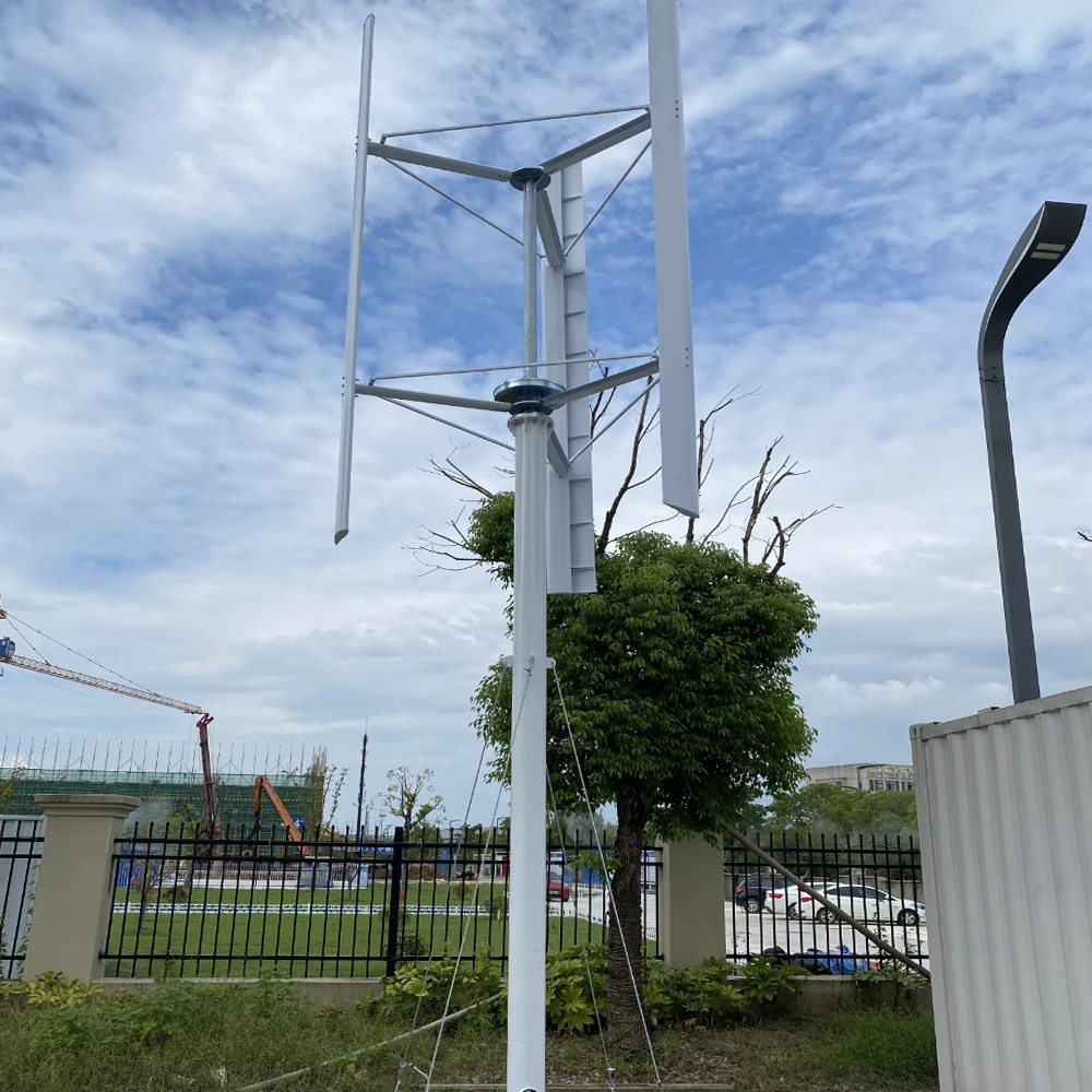 Vertical Wind Turbine Generator 100KW 50KW 40KW 30KW 48V 96V 110V 120V 220V 380V  Low Noise For Home Use