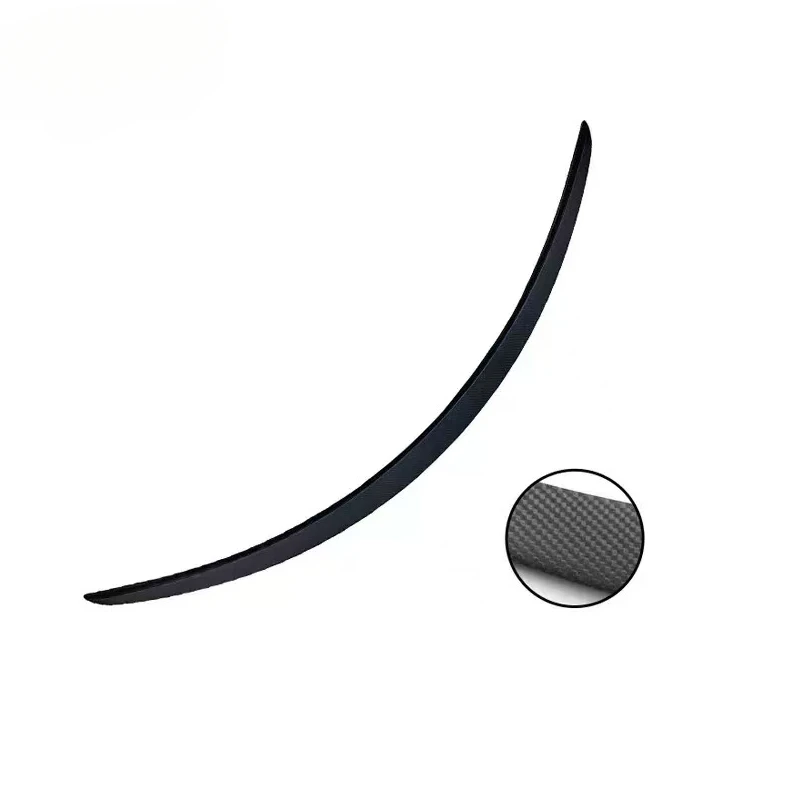High Quality YQ Carbon Fiber Rear Trunk Lip Tail Wing Spoiler Auto Accessories for Tesla Model S