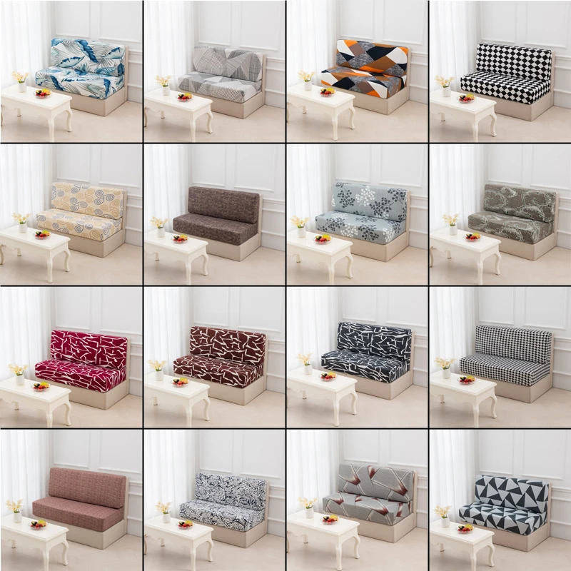 2 Pcs/set Jacquard RV Dinette Sofa Seat Cushion Covers Elastic Armless Couch Slipcovers Booth RV Camper Car Bench Backrest Cover