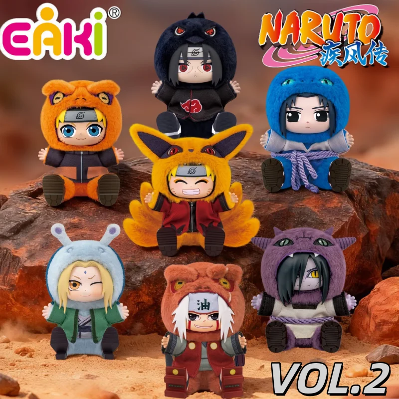 

Оригинальный Eaki Naruto, милый зверь, серия для вечеринки, слепая коробка, виниловая плюшевая кукла, украшение для рюкзака, брелок для куклы, рождественский подарок для девочек