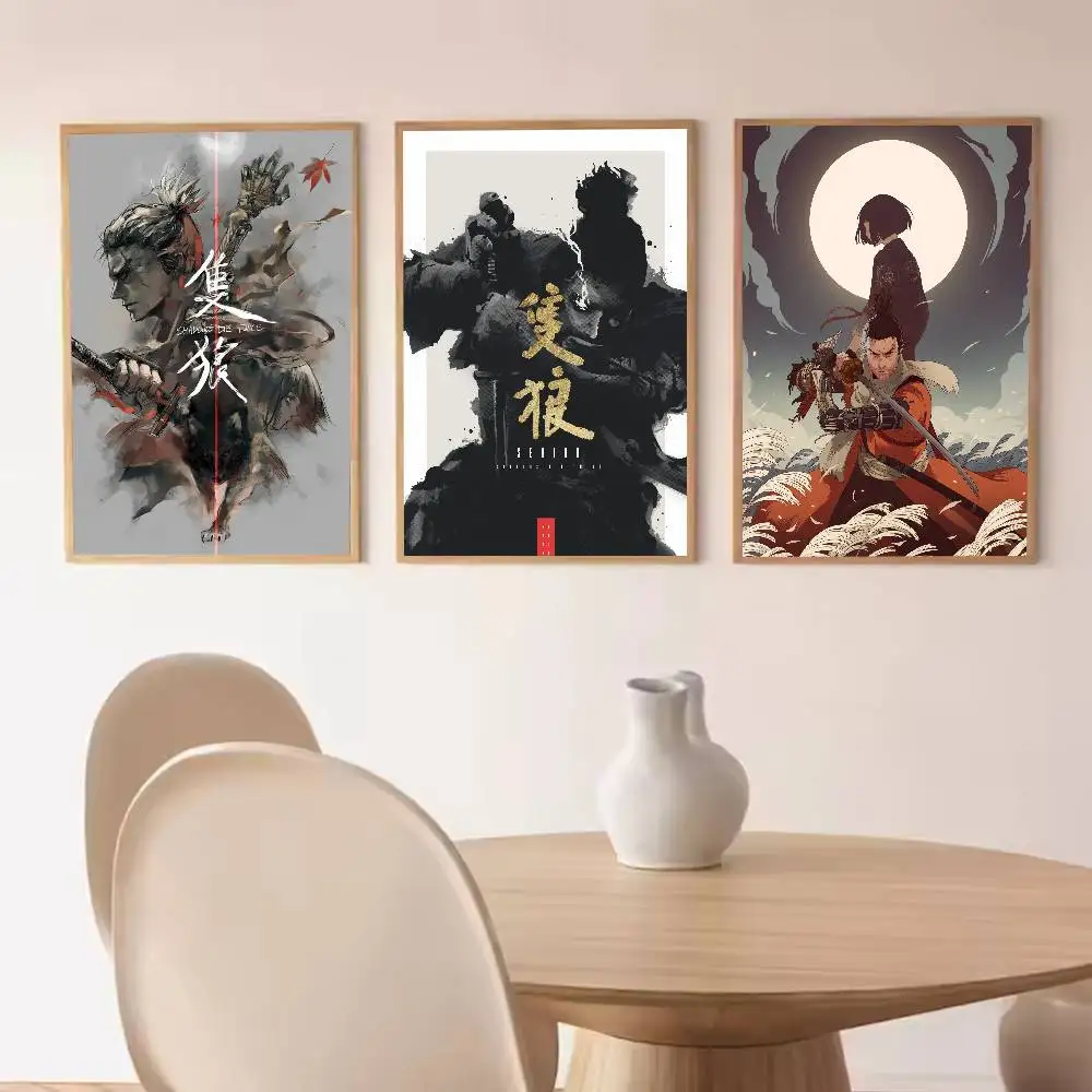 Sekiro Shadows Die Twice  Poster Mural for Living Room Bedroom Wall Office Wall Decor Gift for Friends Unframed