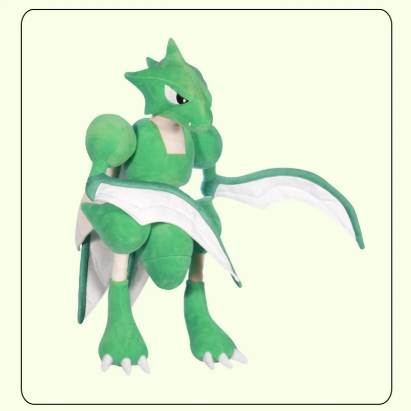 70 Cm Large Size Anime Pokemon Large Scyther Plush Doll Anime Pokemon Peripheral Doll Ornaments Pillow Toy Children's Gift