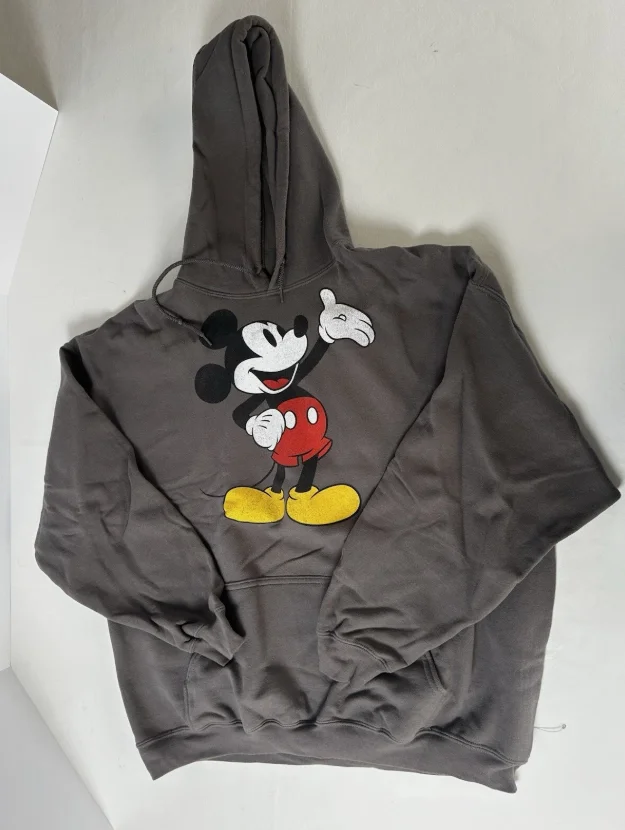 디즈니 공식 만화 캐릭터 프린트 후드티 가을 겨울 플리스 여성용 후드티 커플 유니버설 후드티