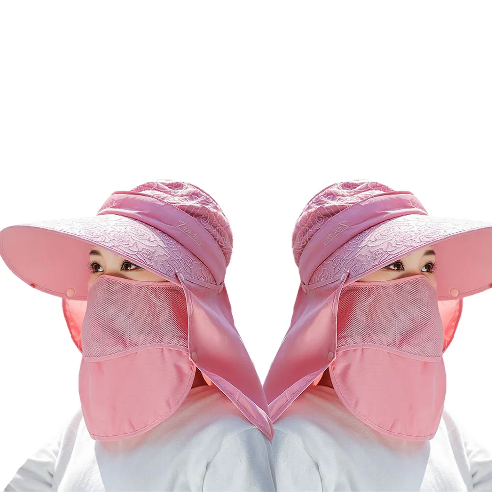 

Wide Brim Sun Hat Summer Accessories Women Creative Face Cover Dome Protect Head Neck Durable Material Various Sizes