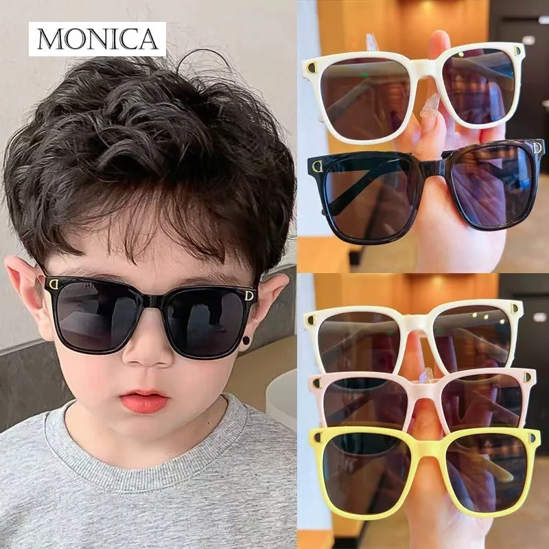 Children Sunglasses Square Summer Outdoor Travel  Goggles Baby Travel Glasses  Optional UV400 Protection Classic Kids Sunglasses image 2