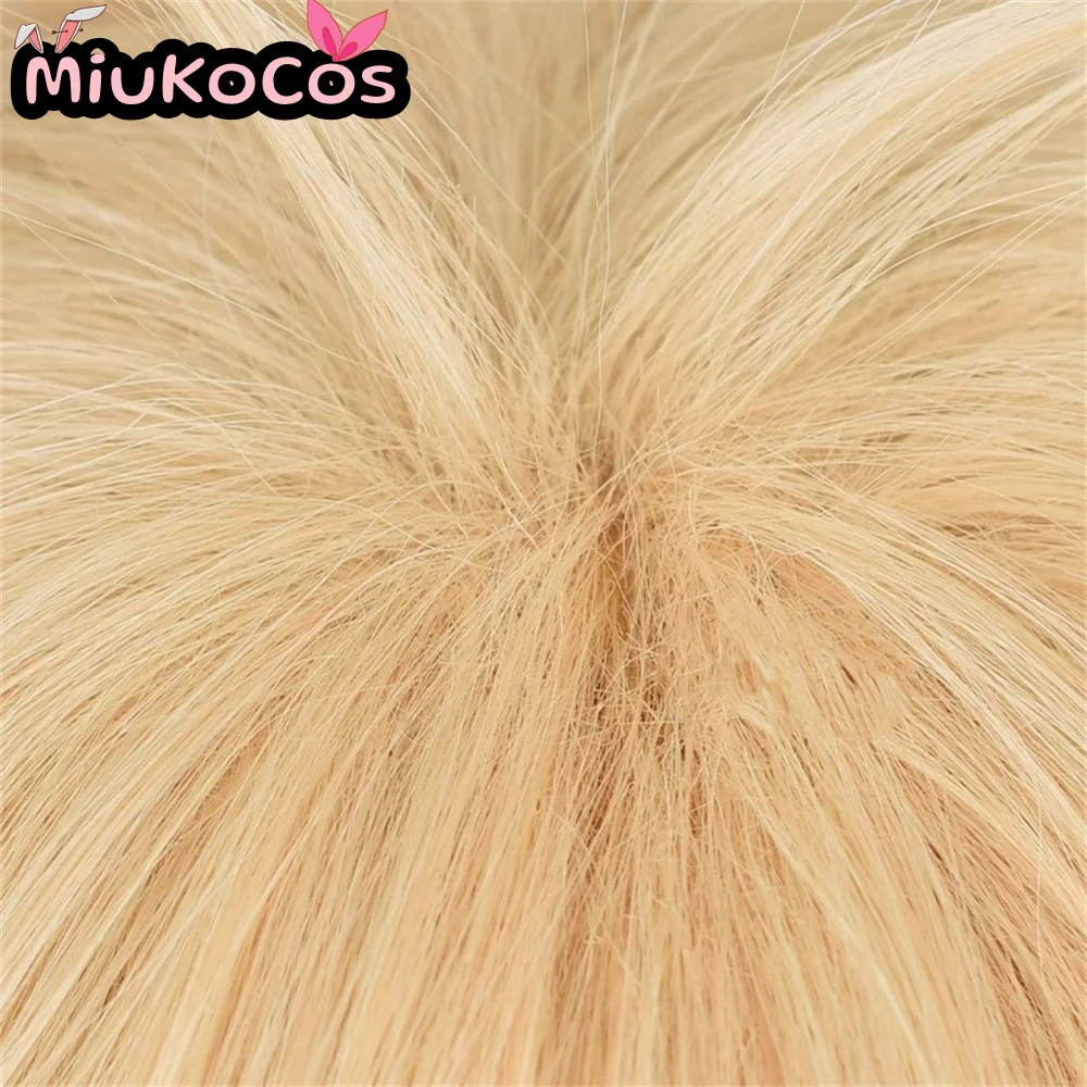 متوفر في المخزون Denji شعر مستعار تأثيري MiukoCosplay أنيمي بالمنشار رجل تأثيري