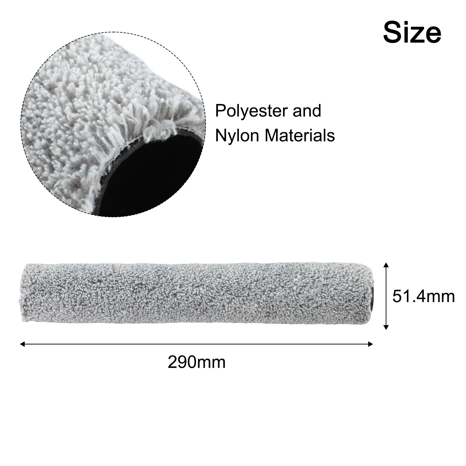 For Omni E/25 E/28 Roller Mop Wash/able Plastic Fiber Brush Head Replacement Part Efficient Cleaning Debris Removal Tool