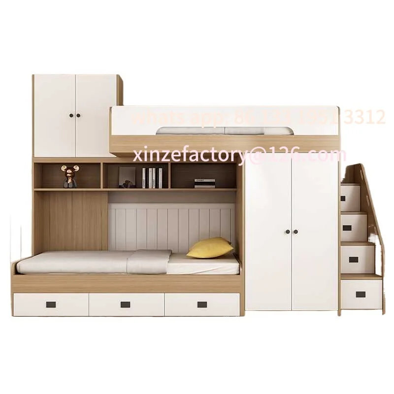 

M * Dislocation type upper and lower beds can be determined Bunk beds with wardrobes Small apartment upper and lower bunk beds H