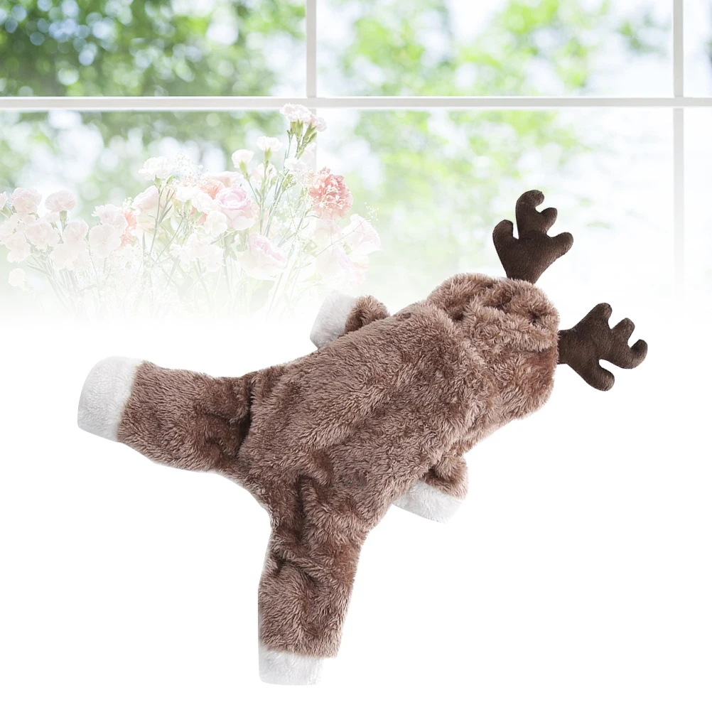 

Pet Dog Clothes Double Thickened Flannelette Winter Coat Elk Design Soft Comfortable Dog Hoodies Perfect Outdoor Pet Outfits Xxl