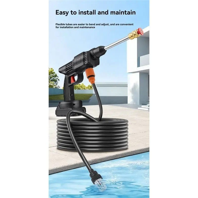 A74G-무선 리튬 물 청소기 부동액 호스 퀵 커넥트 필터 액세서리 세트 대형 물 입구 호스용