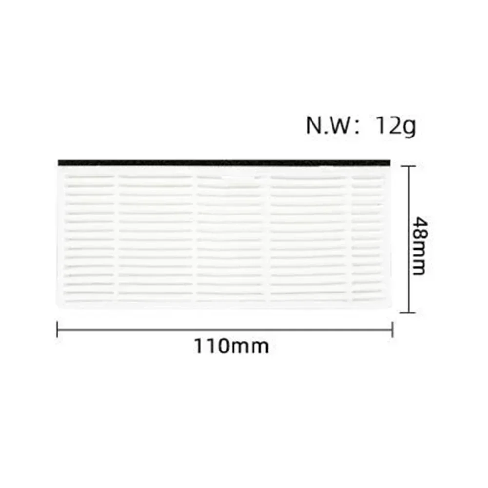 5pcs  Vacuum Cleaner Filter Replacement For M9 Robot Vacuum Cleaner Replacement Robot Sweeper Spare Part Accessories