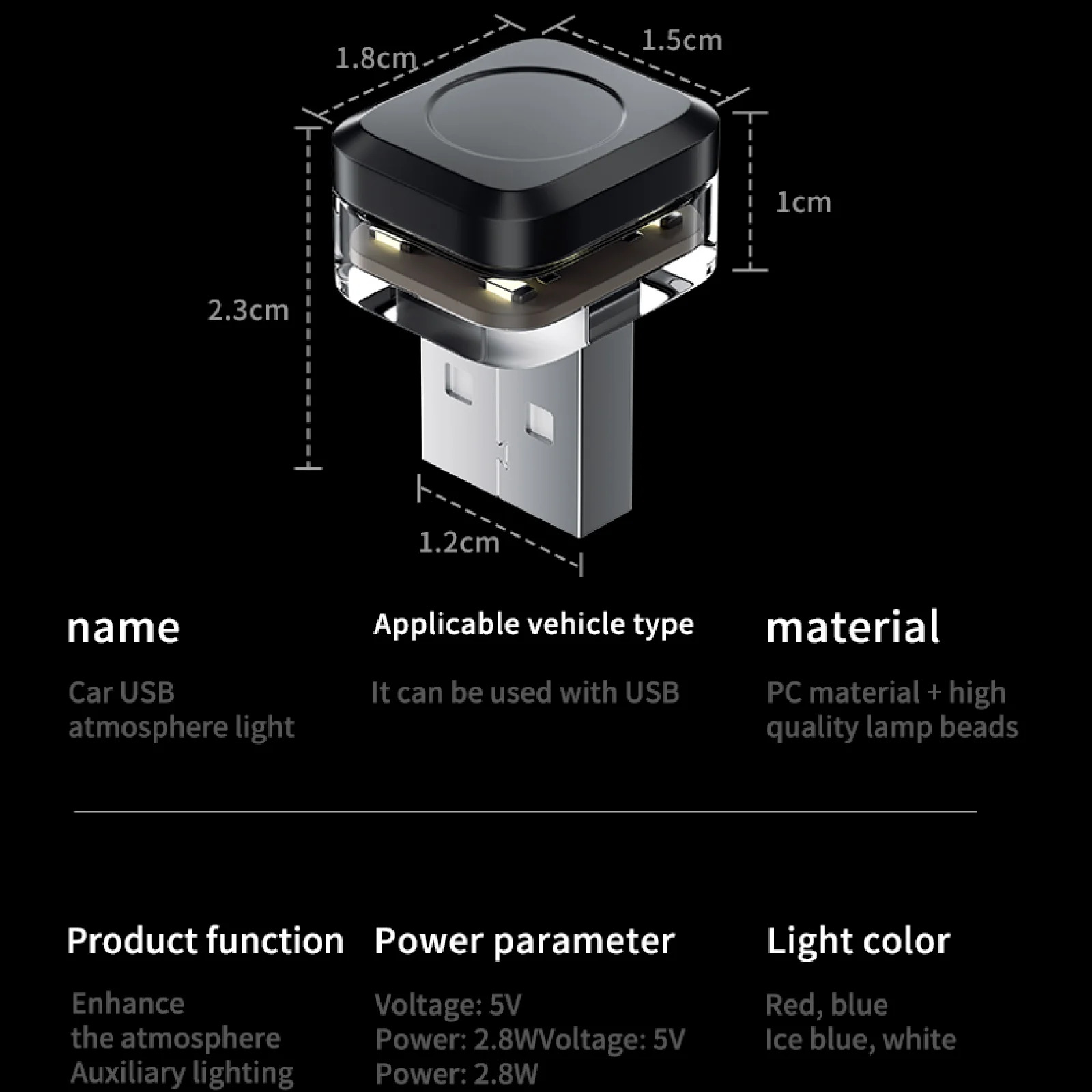 1x سيارة USB مصباح ليد المزاج مصباح التوصيل اللعب العالمي LED الداخلية مصباح لتهيئة الجو السيارات القراءة مصباح زينة شريط زخرفي