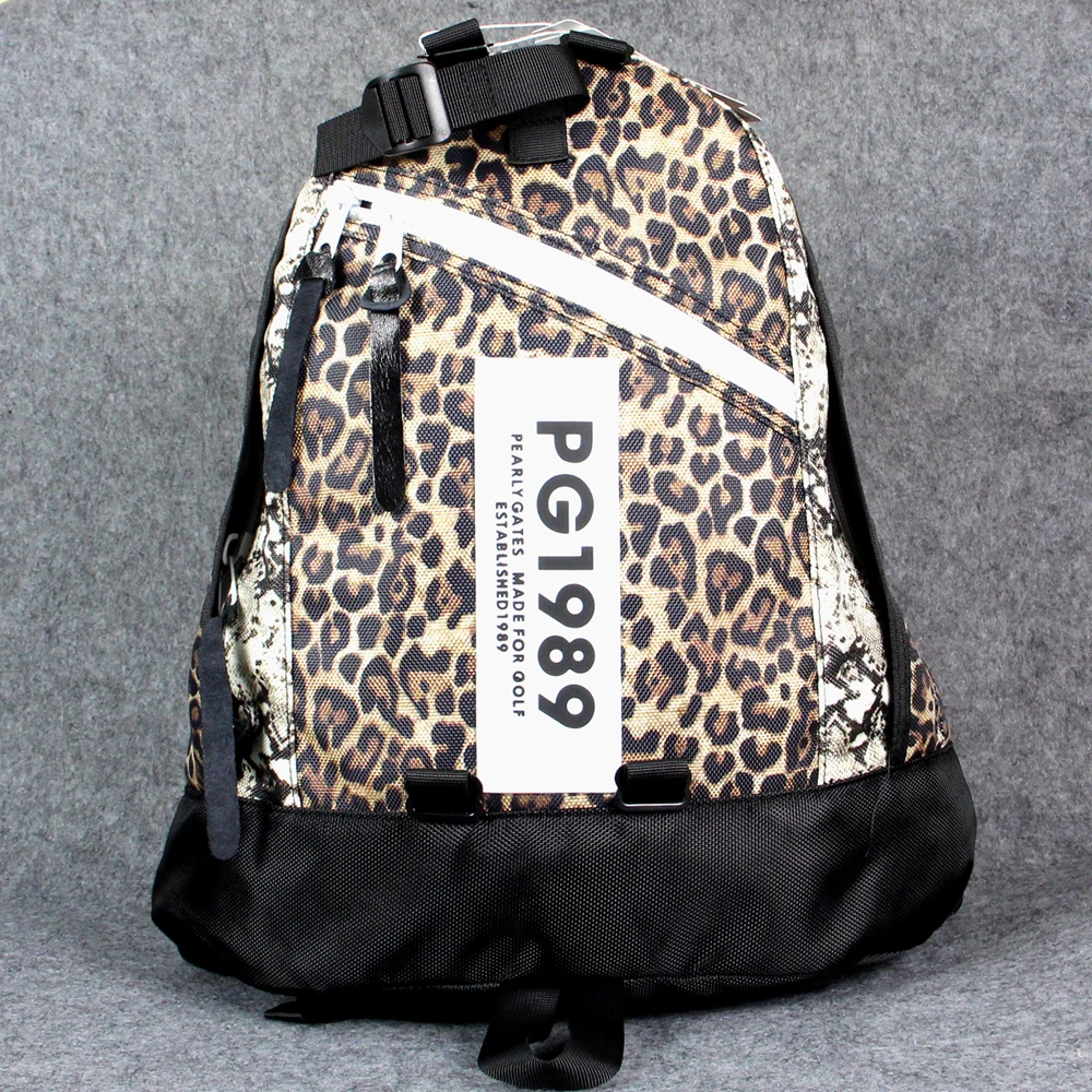 Leopard Golf Backpack, Multi-Compartment Storage for Sports & Leisure, Unisex Fashion-Forward Rucksack