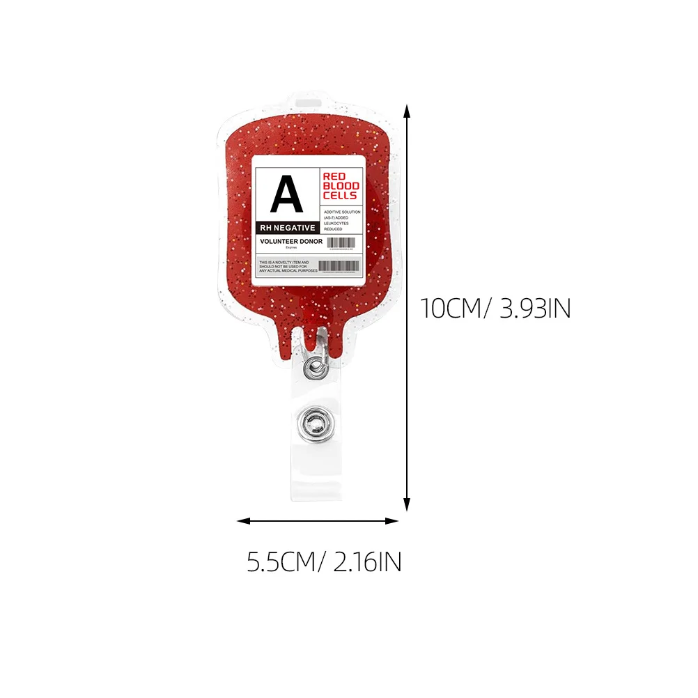 4 قطع من بكرة شارة الممرضة الوظيفية، مشبك لامع قابل للسحب لمحترفي الرعاية الصحية، بطاقات الهوية، علامات الأسماء #3