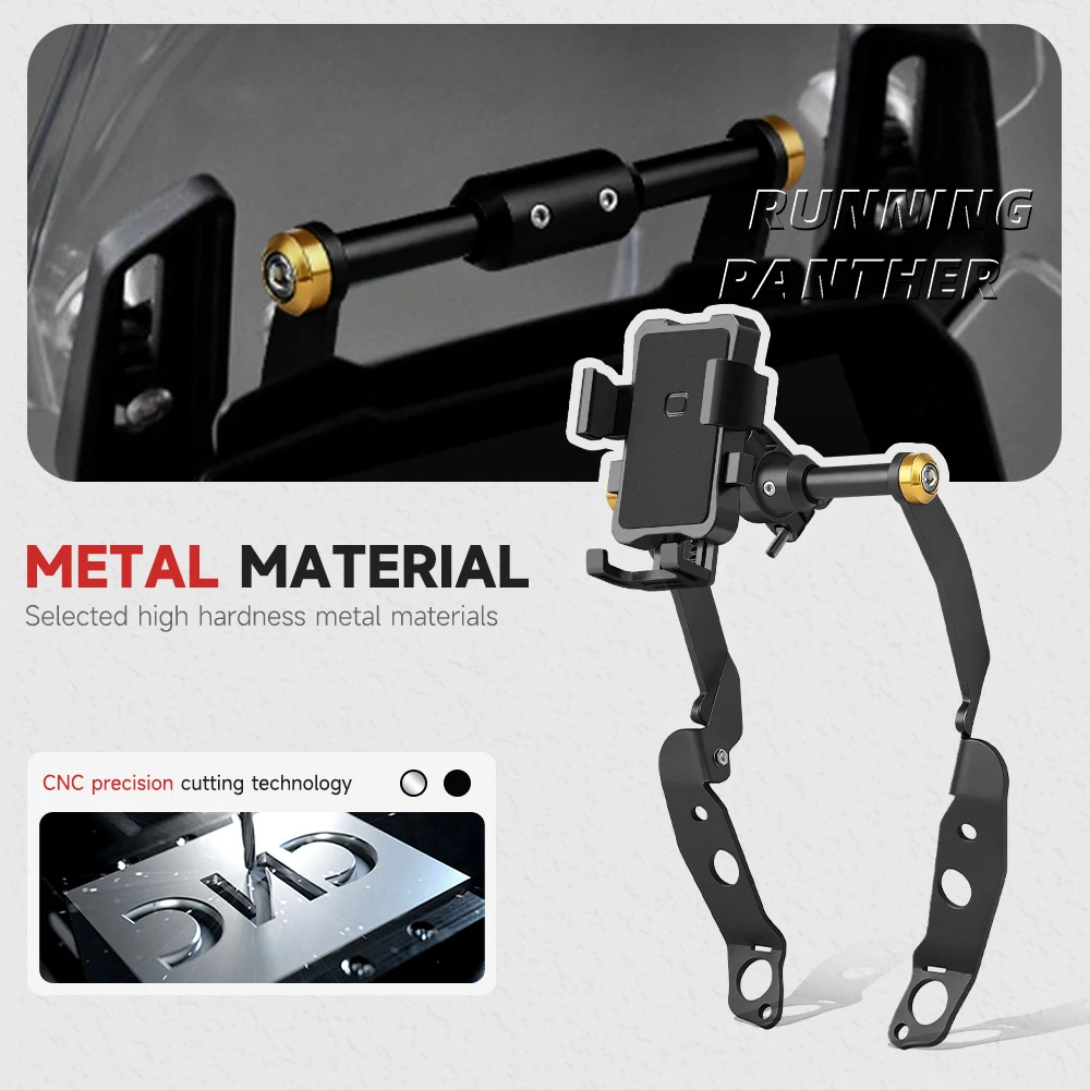 For Triumph Tiger 900 GT /Pro/Rally Pro 2024- Motorcycle Accessories Navigation Bracket Phone Holder GPS Plate Support 12MM/22MM