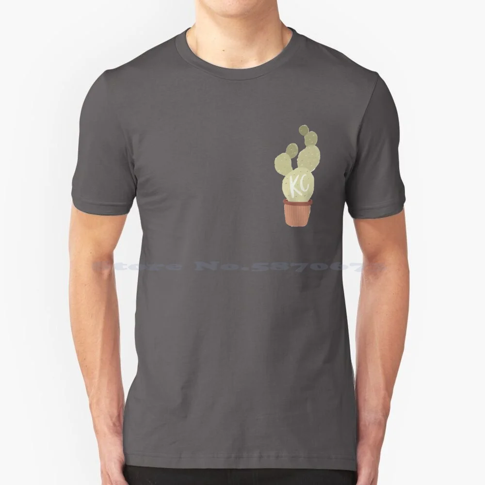 

Kc Cactus 02 Футболка 100% хлопок Kcmo Миссури Kc Royals Kc водоросли кактус кактусы