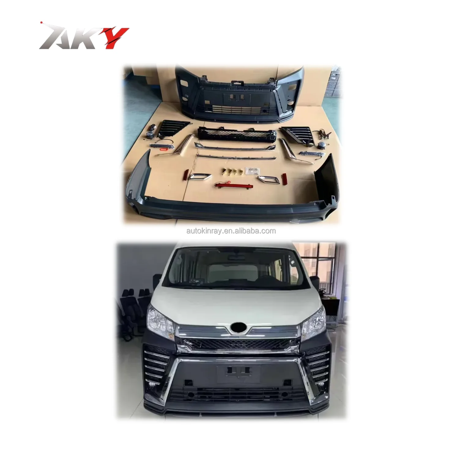 

Заводская цена на Toyo-ta Hiace Super GL 2019-2022, обновление до передних и задних бамперов Vellfire Modelli-sta M Style Hiace 300