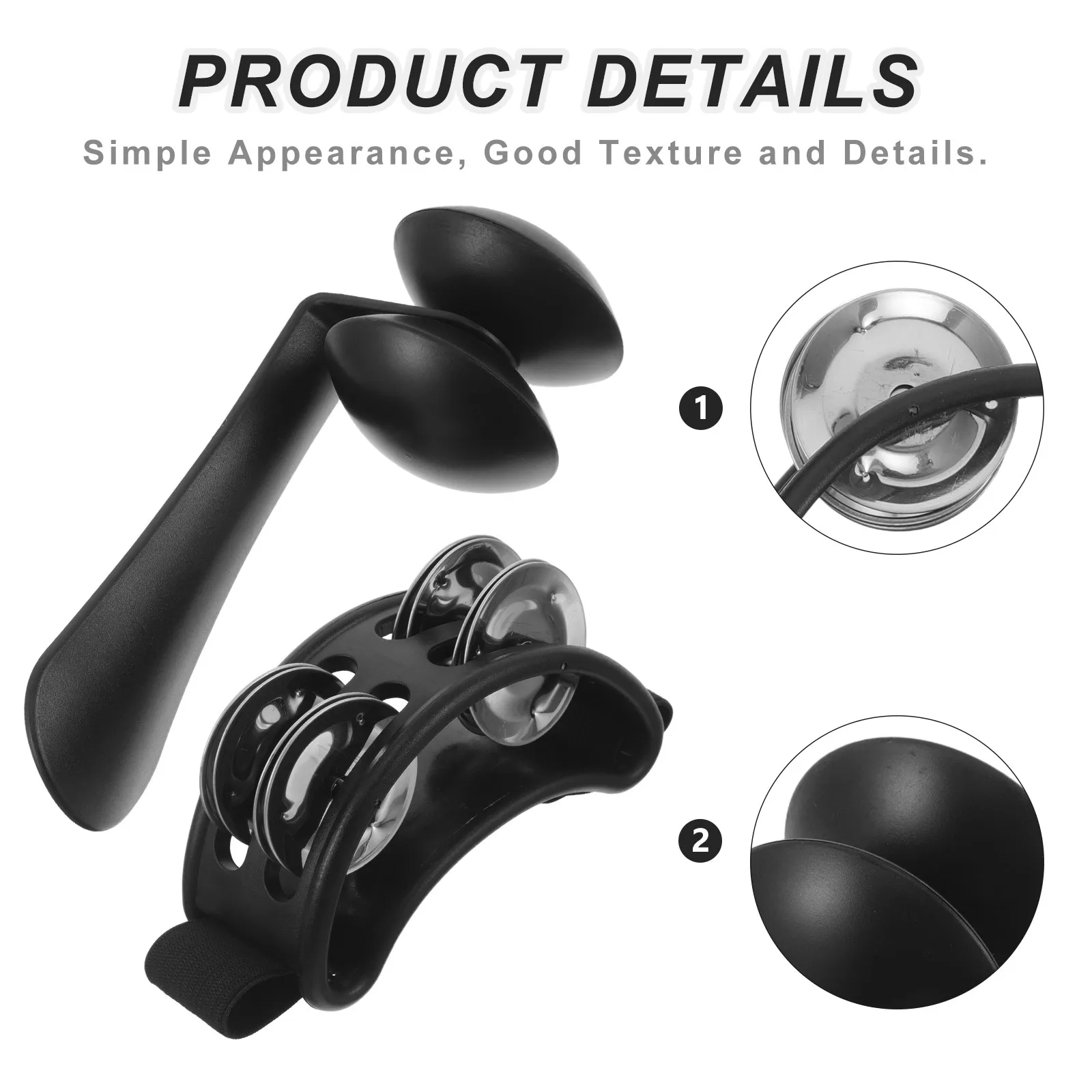 1Set Foot Tambourine Heel Shaker Double Row Jingles Ankle Shaker Percussion for Guitar Drum Practice Band Accompaniment Foot