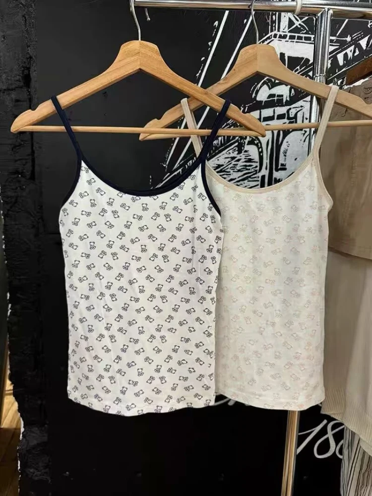 Hosenträger mit Bärenmuster für Damen, 2024, Herbst, süße, vielseitige Weste für Damen, schmale Passform über dem Oberteil und kann draußen getragen werden