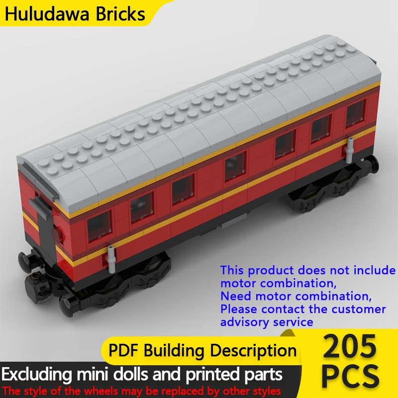 

City Car Model MOC Building Bricks Express Train Extended Carriage Modular Technology Children Holiday Gifts Assemble Toys Suit