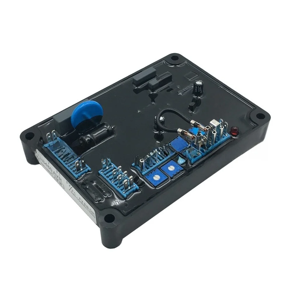 AS480 Voltage Regulator Board for For generator For avr For stabilizer Use Robust ABS Build 15x11x5cm Black Dimensions