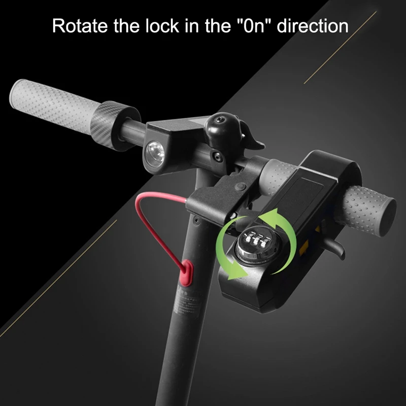 Motorcycle Bike Grip Lock Safety Lock Handlebar Handset For M365 Electric Scooter Handle Motor Anti-Theft Lock