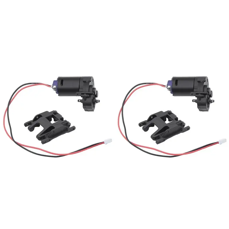 ABXE-2X Gearbox Assembly Transmission Motor Set With Internal Gears For 1/18 RC Crawler Car TRX-4M TRX4M Upgrade Parts