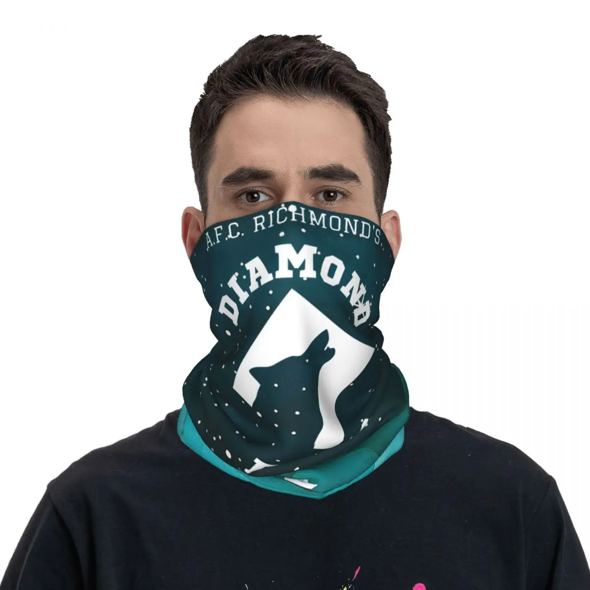 Unisex lavável Diamond Dogs Face Mask, Bandana glamourosa, Tampa do pescoço, Motocicleta Clube, ciclismo, equitação, adulto