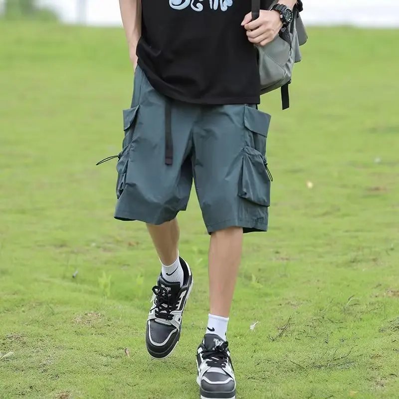 

American Tooling Shorts Men's Summer Multi-pocket Trend Function Loose Straight Sports And Leisure Five-point Medium Pants