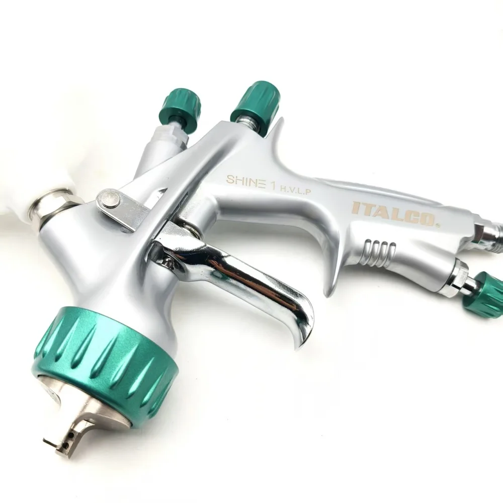 Original HVLP SHINE 1 Paint Spray Gun Water-based Varnish 1.3mm ITALCO  High Quality Spray  Paint Guns For Automobiles Airbrush