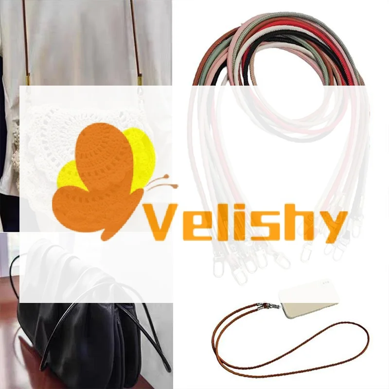 120cm Adjustable PU Leather Bag Strap Crossbody Shoulder Bag Strap Mobile Phone Lanyard Handbag Handle Replacement Bag Belt