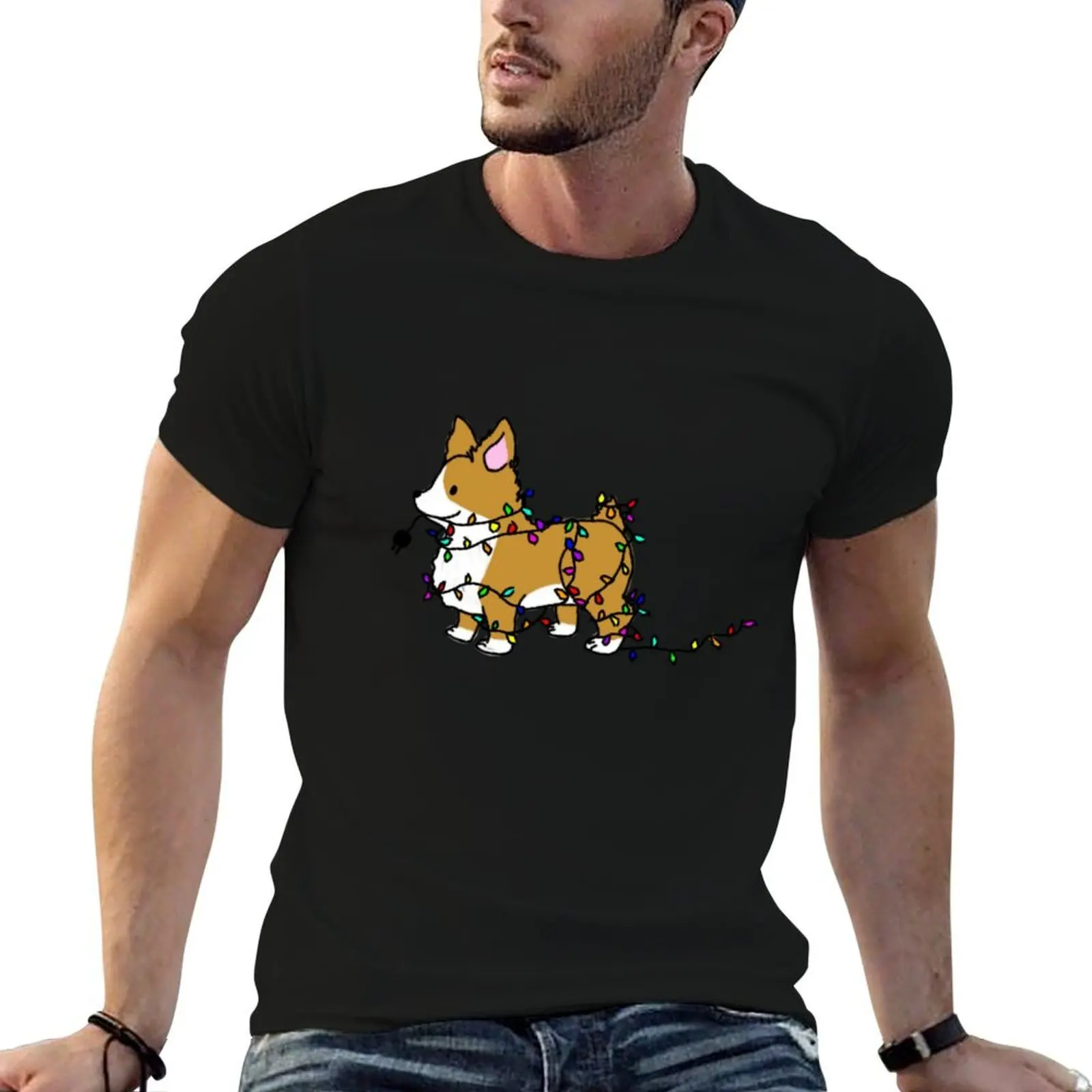 

Corgi Christmas Time T-Shirt men t shirt cotton 100% funny t shirts dark humor T-Shirt