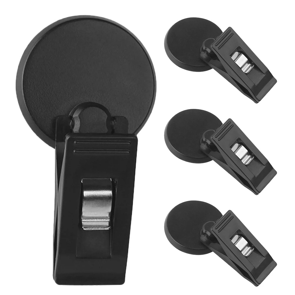 

4pcs Multifunctional Car Card Holder Clip for Auto Sunglasses Tickets Organizer Black Dashboard Storage Pocket