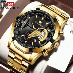 2023 Top Brand Luxury Watch Fashion Selling Gold Sports Casual orologio da polso da viaggio al quarzo orologio da uomo impermeabile Relogio Masculino