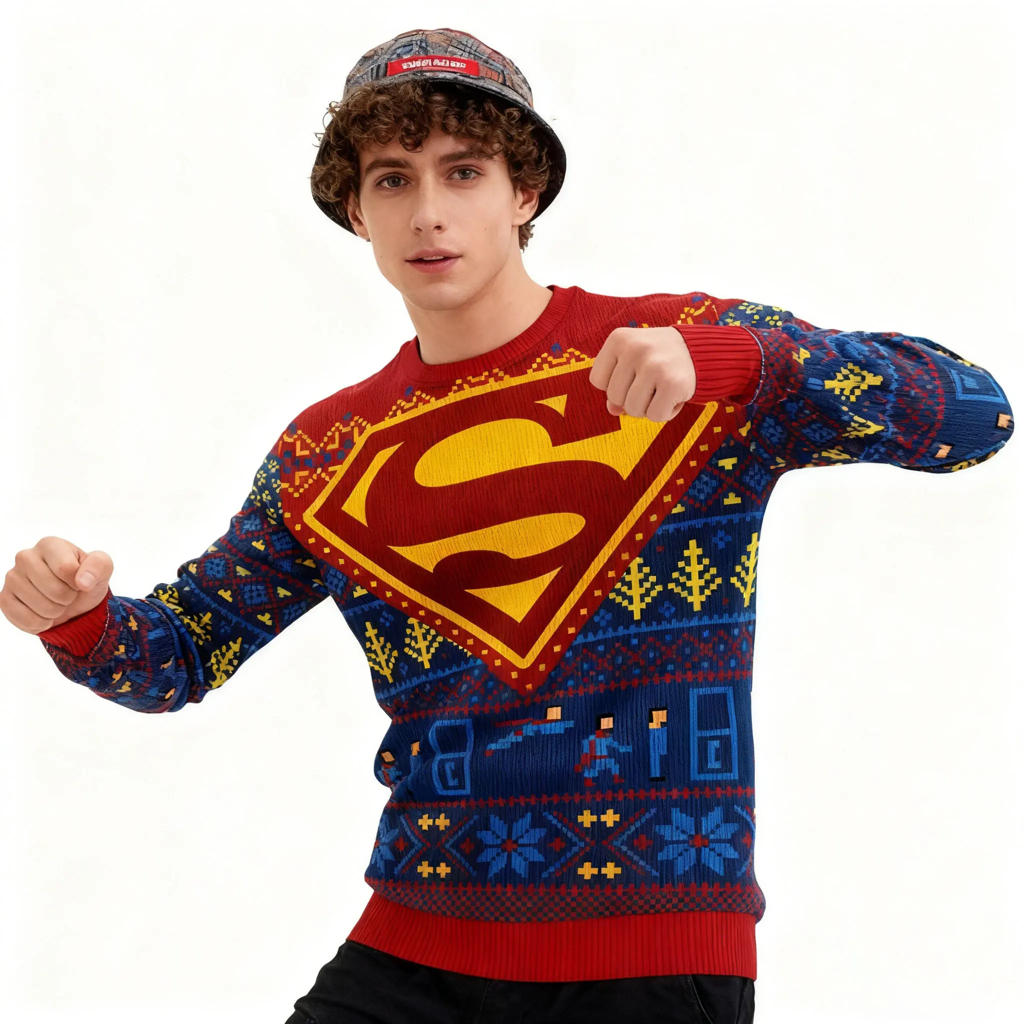 Рисунок 2 - Уродливый свитер с капюшоном Marvel Superman