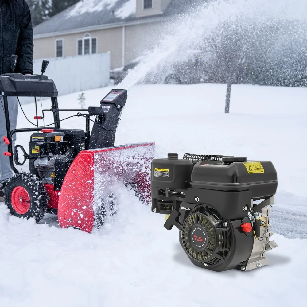 

Бензиновый двигатель 4-тактный 212 куб. см, стальной, портативный, 3600 об/мин, 7.5 л.с. для картинга, пляжных багги, водяных насосов, черный