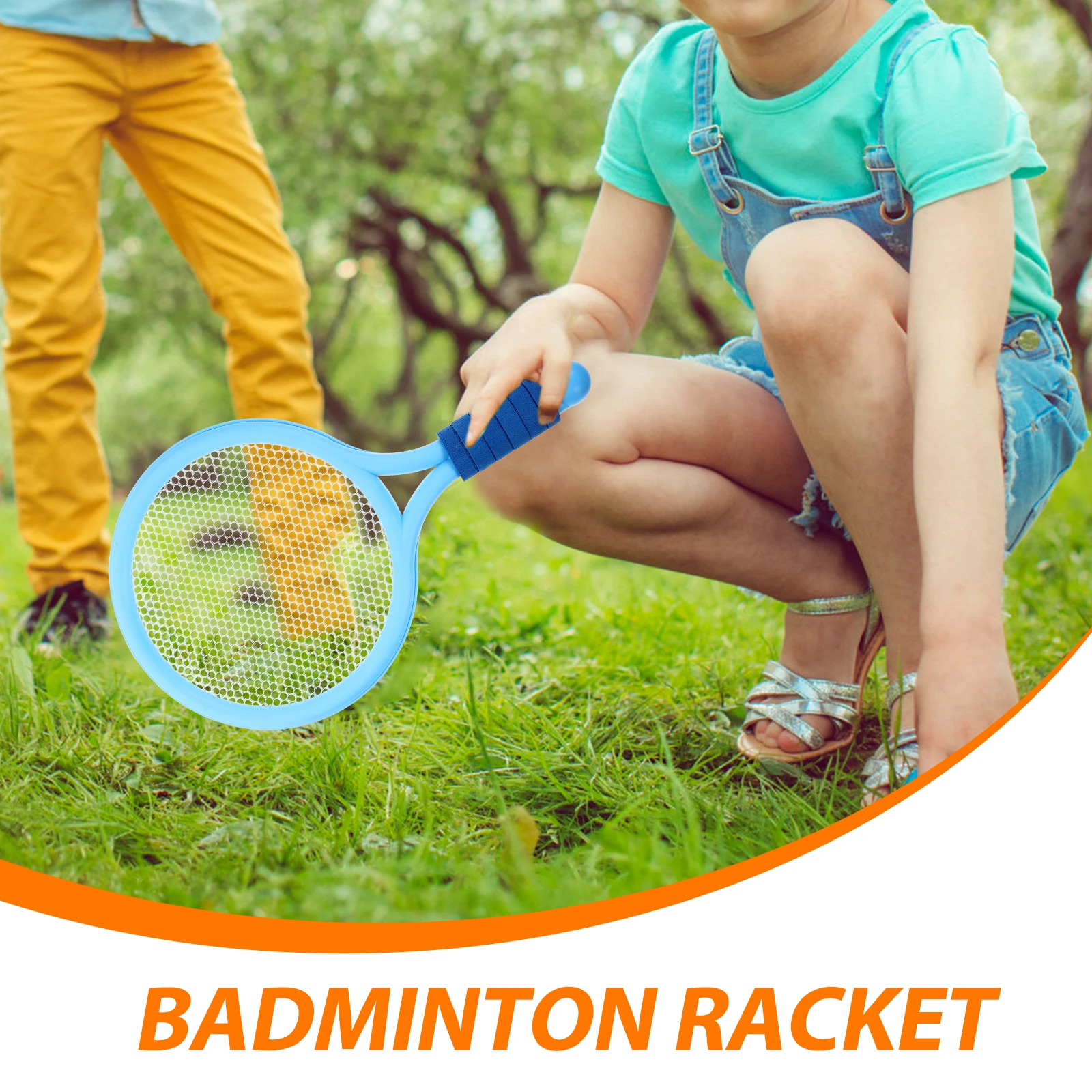 

2Pcs Tennis Racket Durable Practical Fine Workmanship Design Childrens Athletic Ability Outdoor Activities Blue