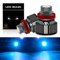 2Pcs Led H8 H7 H11 Fog Lights For Cars Canbus Laser Lens H9 9005 HB3 9006 HB4 Headlight Bulbs Strobe 12V Headlamp Turbo Light