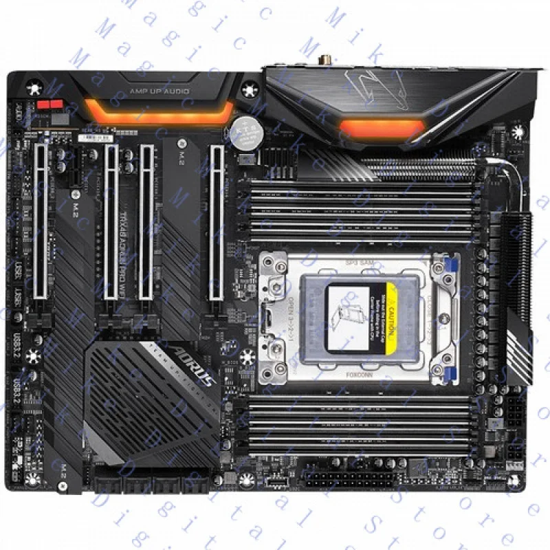 H  FOR GIGABYTE TRX40 AORUS PRO WIFI Motherboard AMD TRX40 Socket sTRX4 DDR4 ATX Ryzen