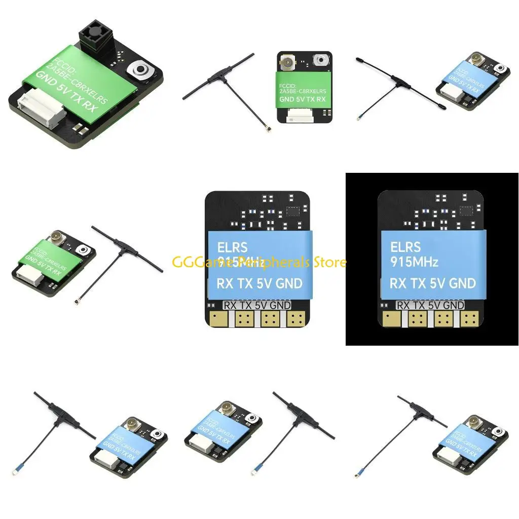U55B ELRS RX Receptor código aberto ExpressLRS Receptor 2,4 GHz / 915 / 868 MHz Receptor resistente a interferências para