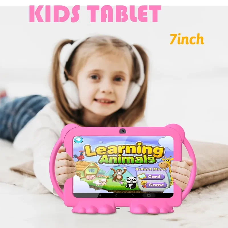 BOLRZO 7-Inch Silicone Case Android 12.0 2 + 2GB 32GB - For Kids Learning Wifi Tab Desktop Kids Tablet