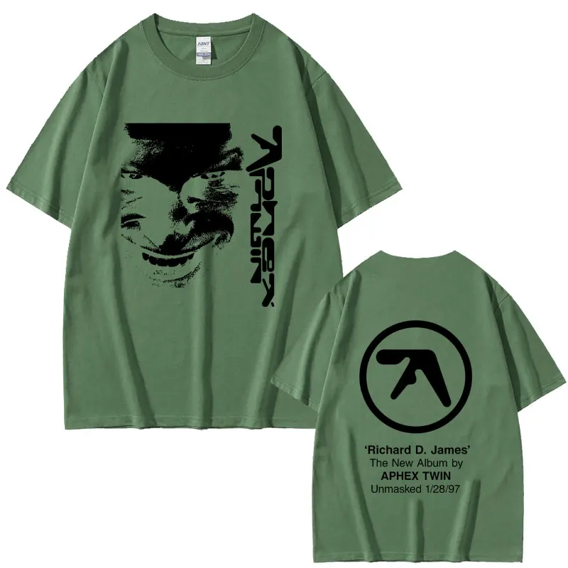 Aphex Twin Face Graphic T Shirt Richard D James Album Print T